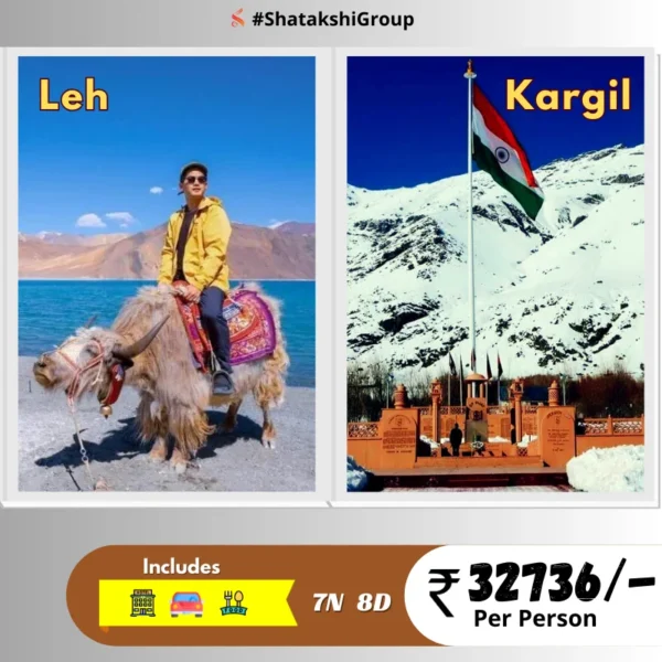 Leh with Kargil and Srinagar 7n 8d tour package