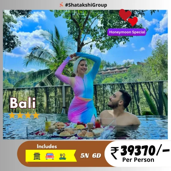 Bali honeymoon package 4 star Budget