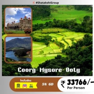 Mangalore-Coorg- Mysore-Ooty- Coimbatore 05N 06D Package